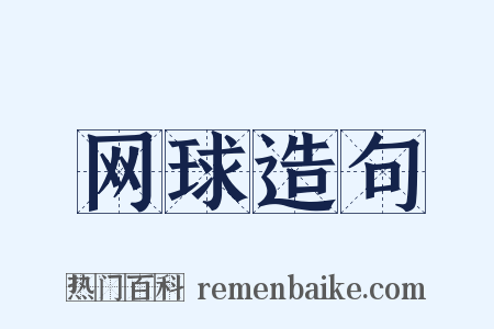 网球造句是什么意思的图片